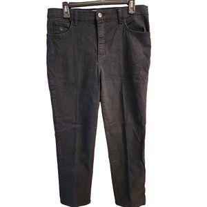 Women's Gloria Vanderbilt Amanda Black Jeans Size 12 Average EPC